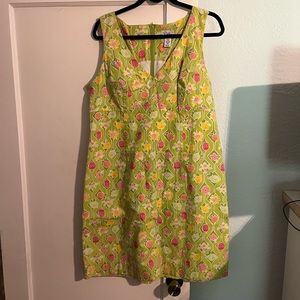 Lilly Pulitzer white label shift size 16